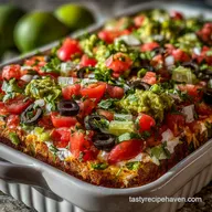 Highly Requested 7 Layer Dip for Super Bowl with Fresh Guacamole: Party-Ready