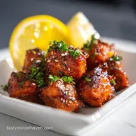 Air Fryer Teriyaki Salmon Bites in 16 Min