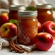 Apple Canning Recipe with Cinnamon - Crisp Fruit Preserves
