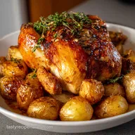 Chicken Vesuvio with Crispy Potatoes Authentic Recipe