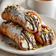 Sicilian Cannoli: Crispy Baked Shells & Creamy Filling