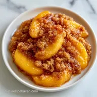 Brown Sugar Peach Cobbler for 12 Servings