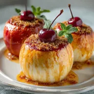 Cheesecake Stuffed Baked Apples in 55 Minutes