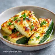 Cheesy Garlic Zucchini Steaks in 30 Min