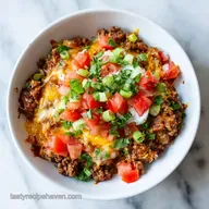 Cheesy Low Carb Taco Bake in 28 Minutes