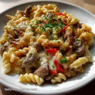 Philly Cheesesteak Pasta: Easy One-Pan Comfort Food