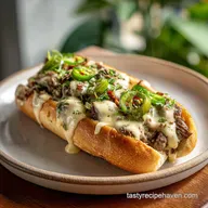 Cheesy Philly Steak with Provolone for 4 Servings