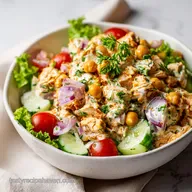 Chickpea Chicken Salad Recipe for 4 Servings