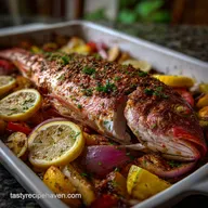 Baked Red Snapper: Zesty Mediterranean Dish