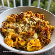 Easy Baked Tortellini Beefy Cheesy Amazing in 20 Minutes