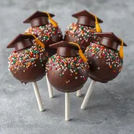 Easy Graduation Cake Pops for 24 People