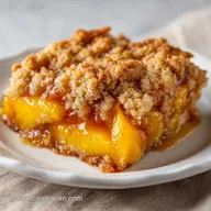 Easy Peach Dessert with Fresh Peaches