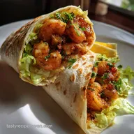 Shrimp Wrap Recipe: Chilled Crema & Seared Seafood