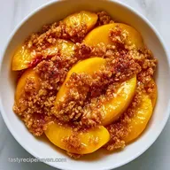 Easy Sliced Peach Dessert for 6 Servings