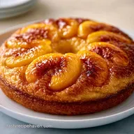 Fresh Peach Season Cake for 12 Slices