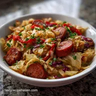 Fried Cabbage and Sausage Recipe Easy Skillet Dinner