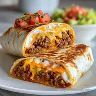 Grilled Cheese Burrito Taco Bell Copycat Recipe with Seasoned Beef in 45 Minutes