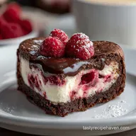 Heart Shaped Cheesecake Brownie with Raspberry Swirl in 1 hour