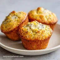 Healthy Lemon Poppyseed Protein Muffins in 25 Minutes