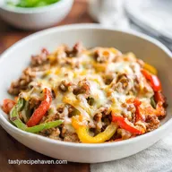 Low Carb Philly Cheesesteak Casserole Recipe for 6 Servings