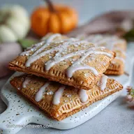 Maple Glazed Pumpkin Poptarts: Crispy Baked