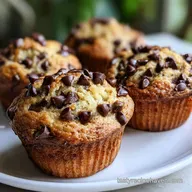 Banana Chocolate Chip Muffins Ready in 30 Min