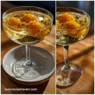 New Years Cocktail with Champagne
