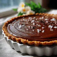 Vegan Dessert: Decadent No-Bake Salted Caramel Chocolate Tart