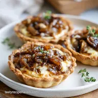 Caramelized Onion Gruyere Tartlets in 50 Min