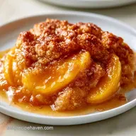 Quick Peach Cobbler Dessert in 45 Min