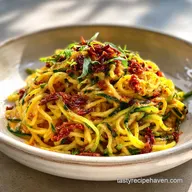 Vegetarian Raw Food Recipe with Zucchini Noodles: Vibrant & Nutritious