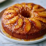 Rich Melted Butter Peach Cake for 12