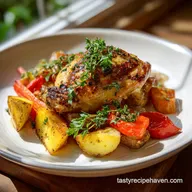 Healthy Dinner Recipe with Roasted Chicken for 4 Servings