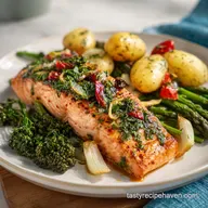 Roasted Salmon: A Mediterranean Diet Meal Plan Recipe