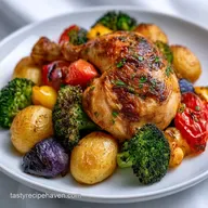 Sheet Pan Chicken Veggies for 4 Servings