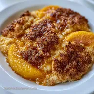 Peach Cobbler with Fresh Peaches: Golden