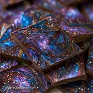 Simple Galaxy Chocolate Bark in 10 Min