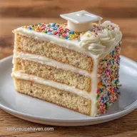 Simple High School Graduation Cake for 15