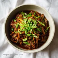 Slow Cooker Korean Beef with Gochujang (8 Hour Recipe)