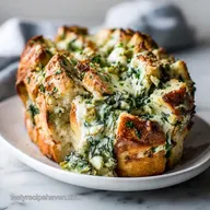 Spinach Artichoke Pull Apart Bread
