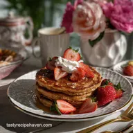 Galentines Day Brunch Recipe with Strawberry Pancakes Ready in 30 Min