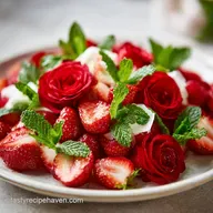 Strawberry Rose Bouquet with Fresh Mint Leaves in 20 Minutes