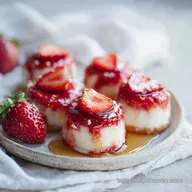 3 Ingredient Strawberry Yogurt Bites with Honey