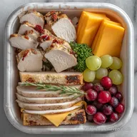 Turkey and Cheese Bento Lunch in 12 Minutes