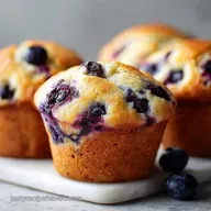 Greek Yogurt Blueberry Muffins in 35 Minutes