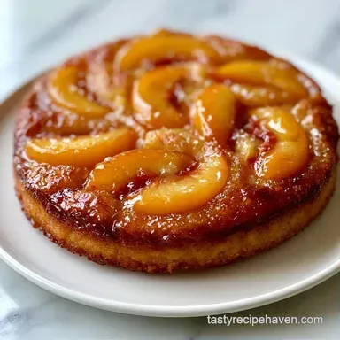 Peach Cobbler with Cake Mix Recipe Card