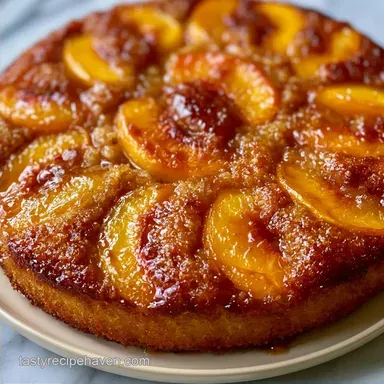 Peach Cobbler with Cake Mix