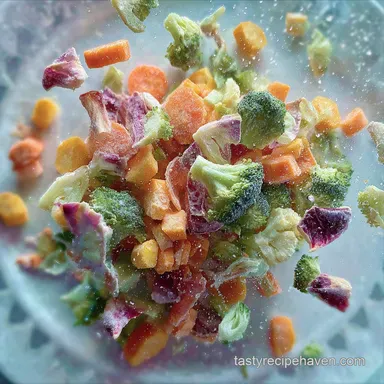 Air Fryer Frozen Vegetables in 17 Minutes - Perfect Charred & Snappy Recipe Card