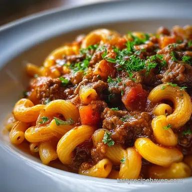 American Goulash: One-Pot Easy Recipe Recipe Card