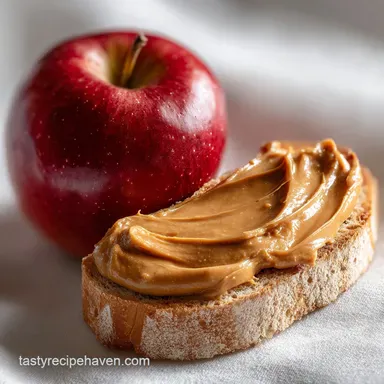 Apple and Peanut Butter Snack in 10 Minutes | Healthy Snack Recipe Card